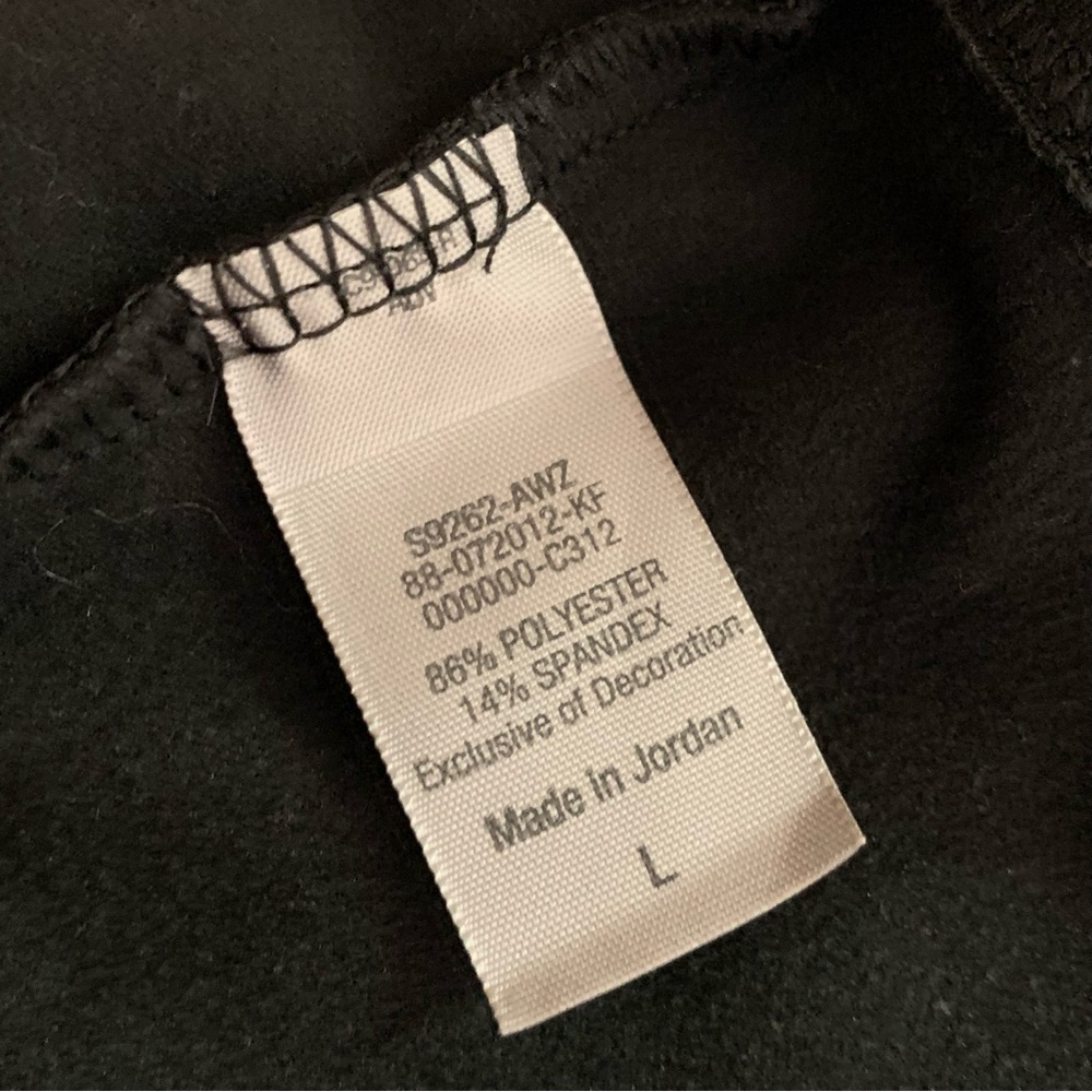 CHAMPION Black Power Core Fitted Underlayer Shirt Size Large - Picture 7 of 8